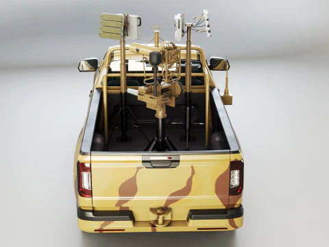 Піщаний камуфляж проти дронів 3D Модель