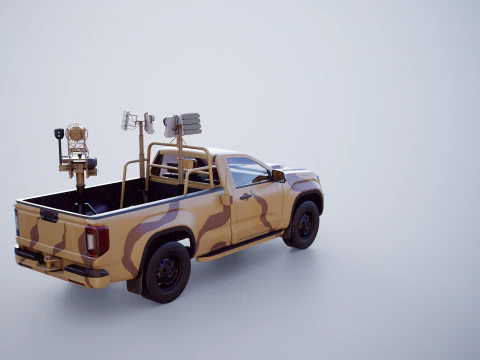 Піщаний камуфляж проти дронів 3D Модель