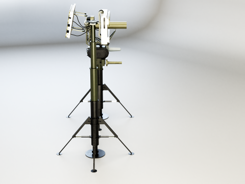 Sistema antidrones Modelo 3D