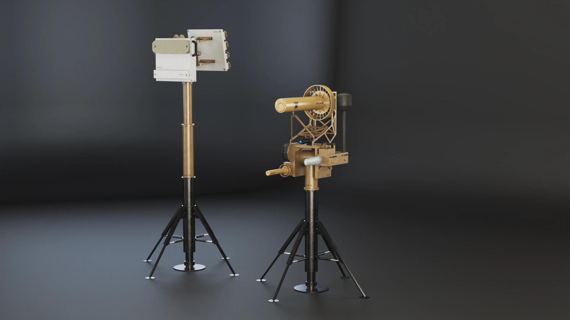 Anti Drone System Sand Camo 3D Model .c4d .max .obj .3ds .fbx .stl .blend