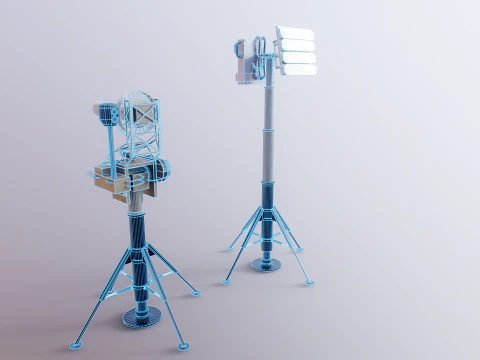 Anti Drone System Sand Camo 3D Model