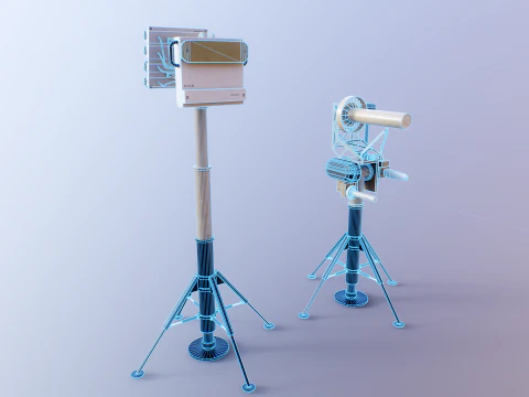 Anti Drone System Sand Camo 3D Model