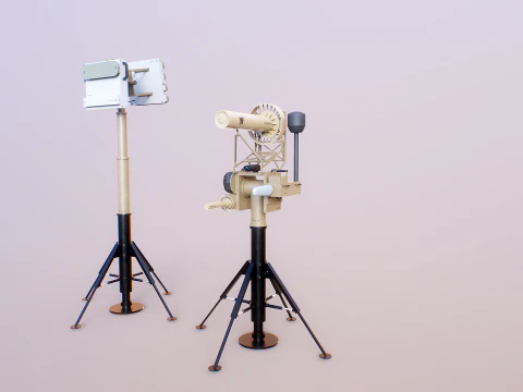 Anti Drone System Sand Camo 3D Model