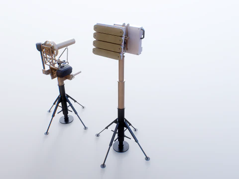 Anti Drone System Sand Camo 3D Model