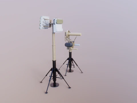 Anti Drone System Sand Camo 3D Model
