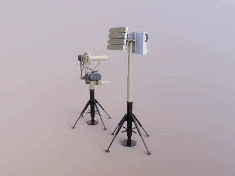 Anti Drone System Sand Camo 3D Model