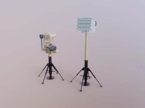 Anti Drone System Sand Camo 3D Model
