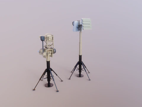 Anti Drone System Sand Camo 3D Model