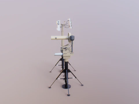 Anti Drone System Sand Camo 3D Model