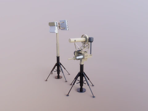 Anti Drone System Sand Camo 3D Model