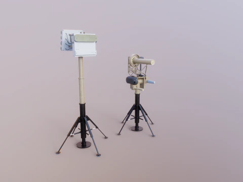 Anti Drone System Sand Camo 3D Model