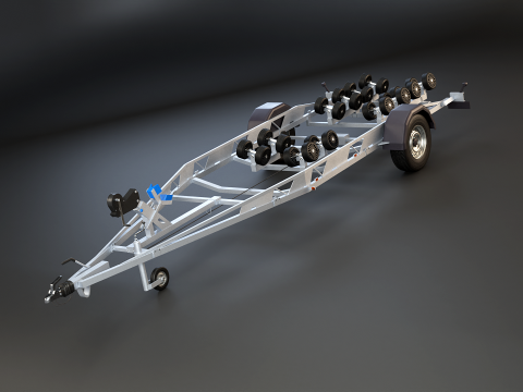 Remolque de barco RV Modelo 3D