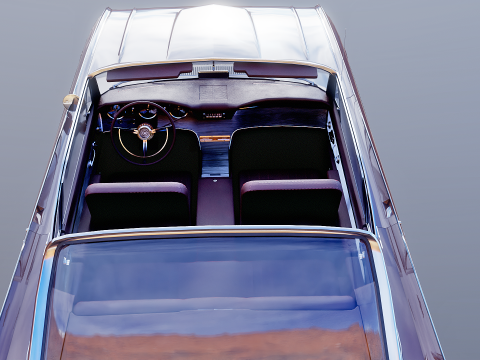 Hardtop Konvertibel Thunderbird 1961 Model 3D