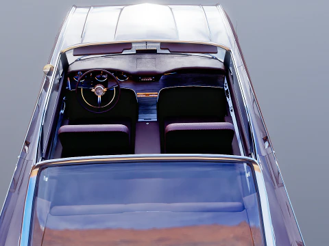 Thunderbird 1961 Convertible Hardtop 3D Model