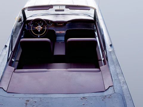 Hardtop Konvertibel Thunderbird 1961 Berumur Model 3D