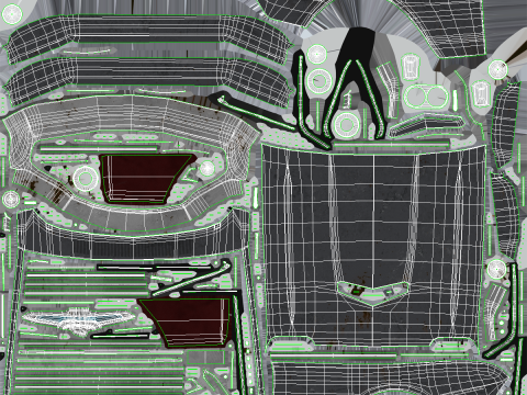 Thunderbird 1961 convers&iacute;vel com capota r&iacute;gida envelhecida Modelo 3D