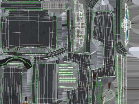 Thunderbird 1961 convers&iacute;vel com capota r&iacute;gida envelhecida Modelo 3D