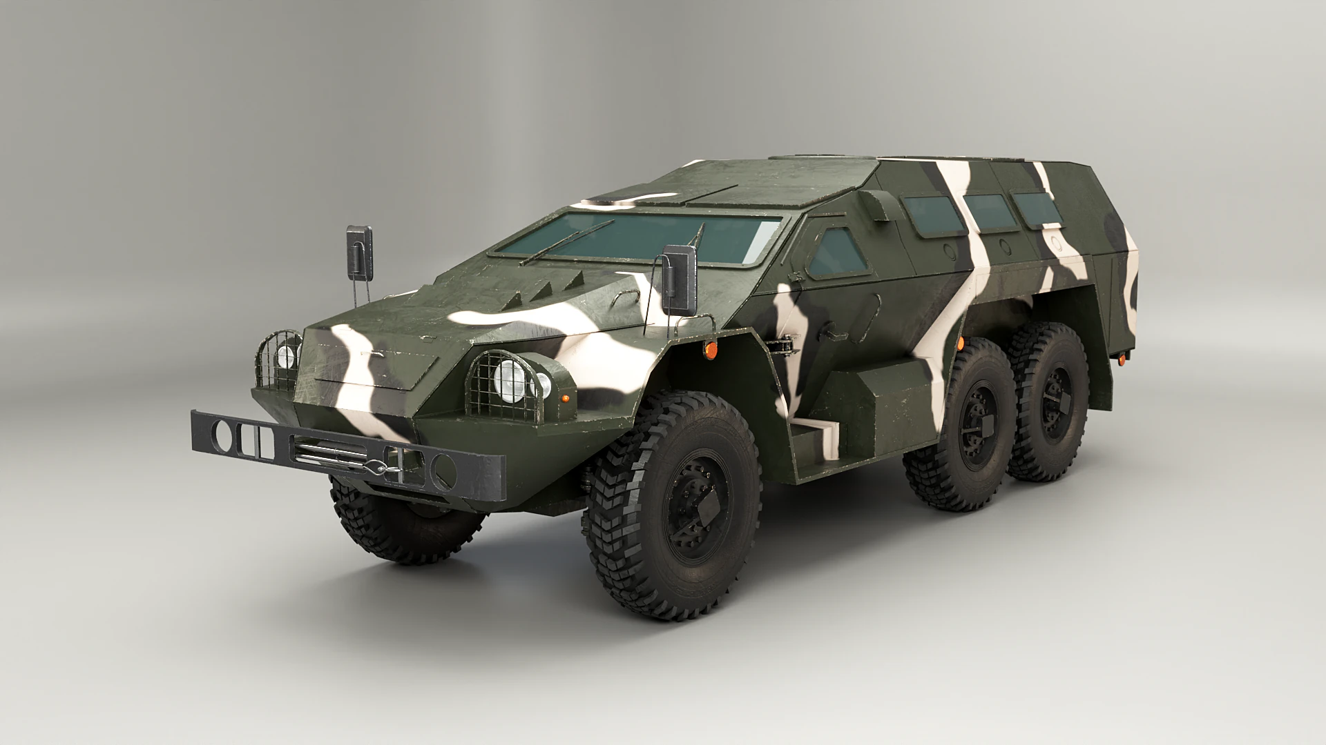 SBA-60-K2 Bulat Camo 3D Model .c4d .max .obj .3ds .fbx .stl .blend
