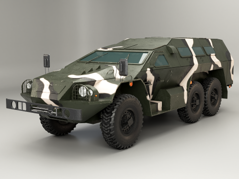 SBA-60-K2 Bulat Camo 3D Model