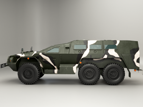 SBA-60-K2 Bulat Camo 3D Model