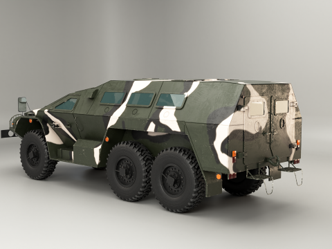 SBA-60-K2 Bulat Camo 3D Model