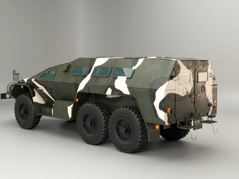 SBA-60-K2 Bulat Camo 3D Model