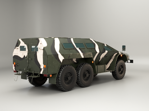 SBA-60-K2 Bulat Camo 3D Model