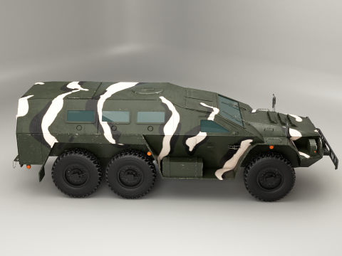 SBA-60-K2 Bulat Camo 3D Model