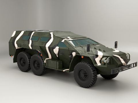SBA-60-K2 Bulat Camo 3D Model