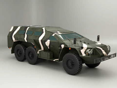SBA-60-K2 Bulat Camo 3D Model
