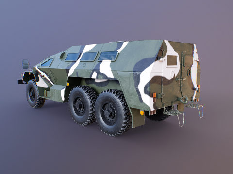 SBA-60-K2 Bulat Camo 3D Model