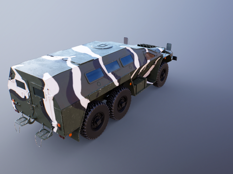 SBA-60-K2 Bulat Camo 3D Model