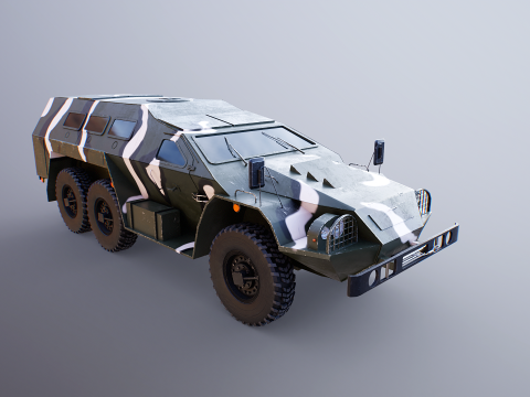 SBA-60-K2 Bulat Camo 3D Model