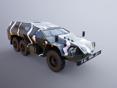 SBA-60-K2 Bulat Camo 3D Model