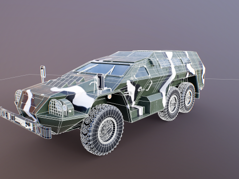 SBA-60-K2 Bulat Camo 3D Model