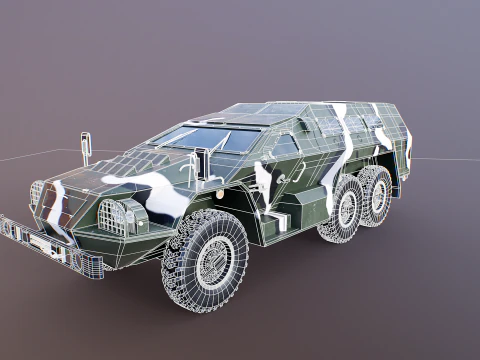 SBA-60-K2 Bulat Camo 3D Model