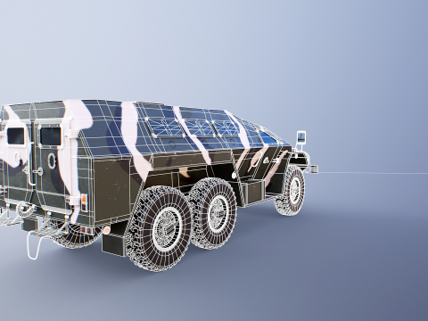 SBA-60-K2 Bulat Camo 3D Model