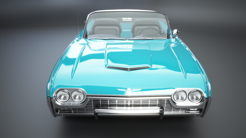 Thunderbird 1961 Roadster Modelo 3D .c4d .max .obj .3ds .fbx .stl .blend 