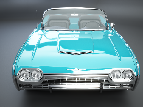 Thunderbird 1961 Roadster 3D Model