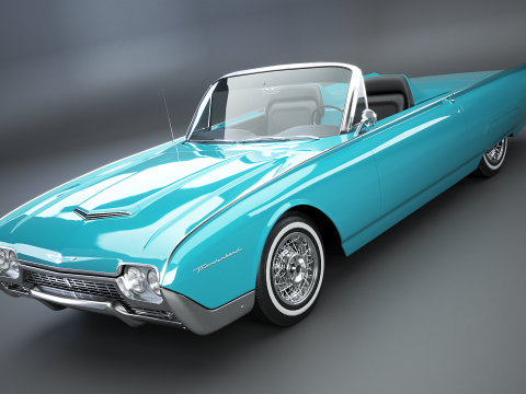 Thunderbird 1961 Roadster Modelo 3D