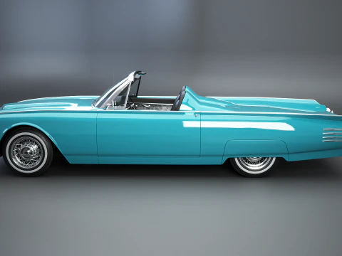 Thunderbird 1961 Roadster Modello 3D