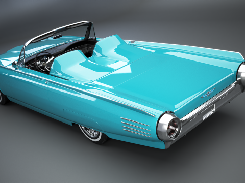 Thunderbird 1961 Roadster Modelo 3D
