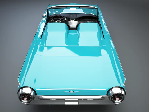 Thunderbird 1961 Roadster Modello 3D