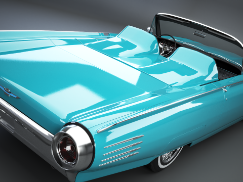 Thunderbird 1961 Roadster Modelo 3D