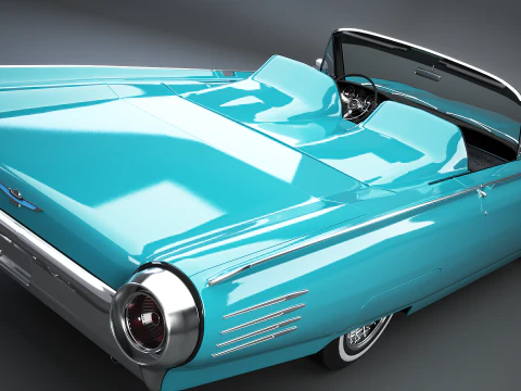 Thunderbird 1961 Roadster Modello 3D