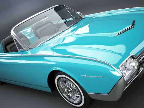 Thunderbird 1961 Roadster Modello 3D