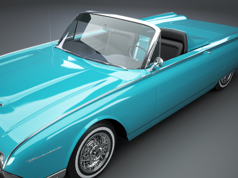 Thunderbird 1961 Roadster Modelo 3D
