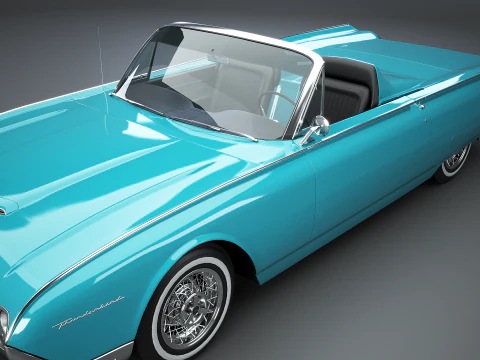 Thunderbird 1961 Roadster Modello 3D