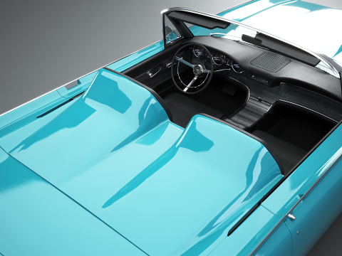 Thunderbird 1961 Roadster Modelo 3D