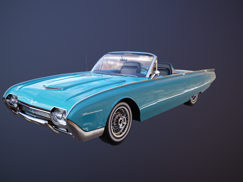 Thunderbird 1961 Roadster Modelo 3D